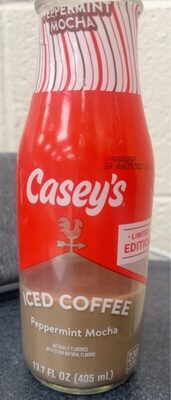 Peppermint Mocha Flavored Iced Coffee, Peppermint Mocha