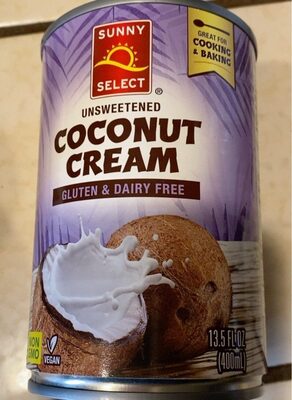 Unsweetened Coconut Cream, Unsweetened