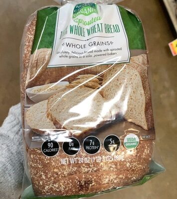 Organic Sprouted 100% Whole Wheat Bread, Whole Wheat