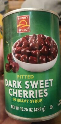 Dark Sweet Pitted Cherries In Heavy Syrup, Dark Sweet