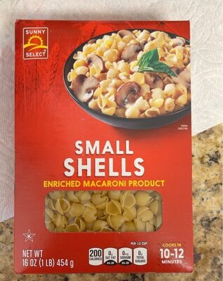 Enriched Macaroni Product, Small Shells