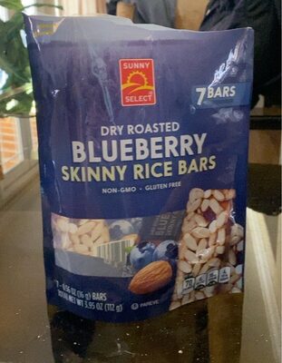 Dry Roasted Blueberry Skinny Rice Bars, Dry Roasted Blueberry