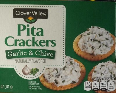 Garlic & Chive Pita Crackers, Garlic & Chive