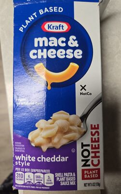 White Cheddar Style Mac & Cheese Shell Pasta & Plant Based Sauce Mix, White Cheddar Style