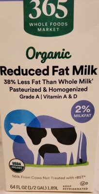 2% Reduced Fat Milk