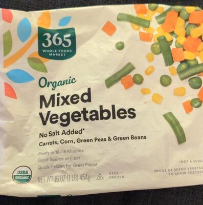 Mixed Vegetables Carrots, Green Peas, Corn, Green Beans, Mixed Vegetables