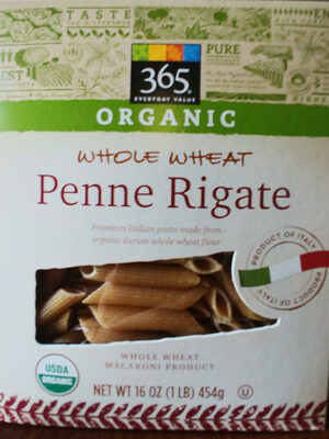 Whole Wheat Macaroni Product, Penne Rigate