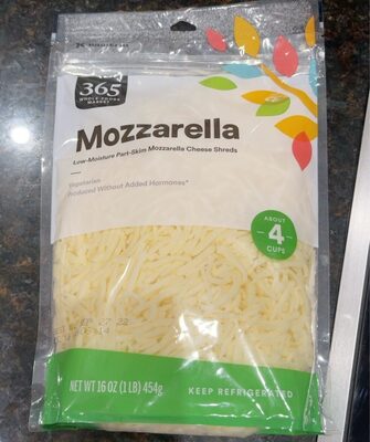 Low-Moisture Part-Skim Mozzarella Cheese Shreds, Mozzarella