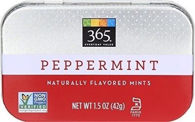 Peppermint Naturally Flavored Mints, Peppermint