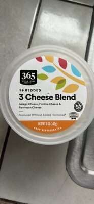 3 Cheese Blend Fontina, Asiago & Parmesan Shredded Cheese, 3 Cheese Blend