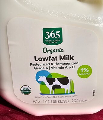 Organic 1% Lowfat Milk