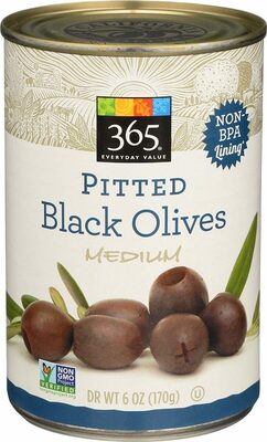 Pitted Black Olives, Medium