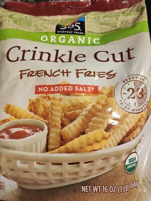 Crinkle Cut Organic Fried Potatoes, Crinkle Cut