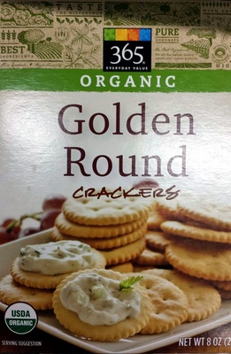 Golden Organic Round Crackers, Golden