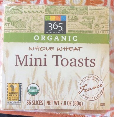 Whole Wheat Mini Toast, Whole Wheat