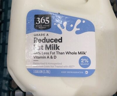 Grade A Reduced Fat Milk