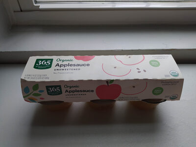 Unsweetened Organic Applesauce, Unsweetened