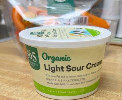 Light Organic Sour Cream, Light