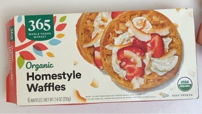 Homestyle Organic Waffles, Homestyle