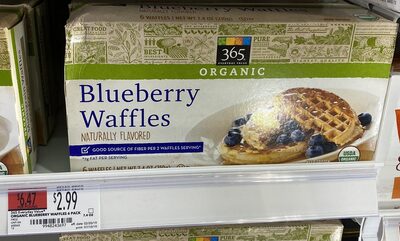 Blueberry Flavored Waffles, Blueberry