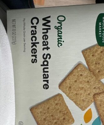 Wheat Organic Square Crackers, Wheat