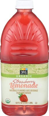 Strawberry Lemonade Organic Naturally Flavored Juice Beverage From Concentrate, Strawberry Lemonade