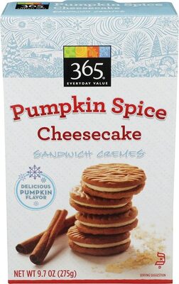 Pumpkin Spice Cheesecake Sandwich Cremes, Pumpkin Spice Cheesecake