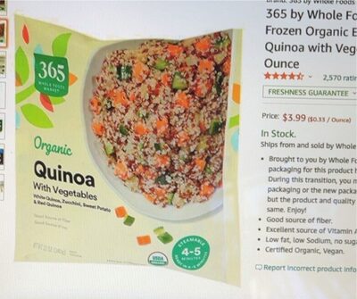 Quinoa With Vegetables, Vegetables