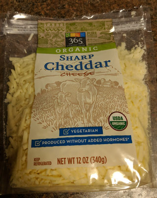 Sharp Cheddar Organic Cheese, Sharp Cheddar