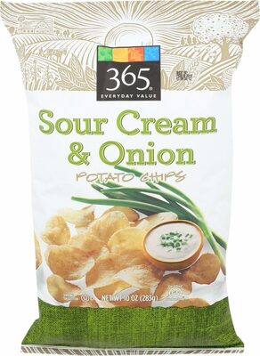 Sour Cream & Onion Flavored Potato Chips, Sour Cream & Onion