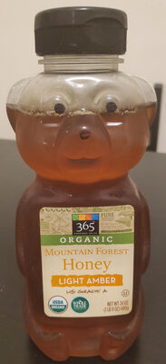 Light Amber Mountain Forest Organic Honey, Light Amber Mountain Forest