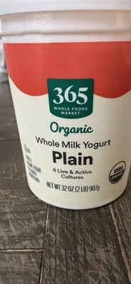 Plain Organic Whole Milk Yogurt, Plain