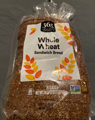 Whole Wheat Sandwich Bread, Whole Wheat