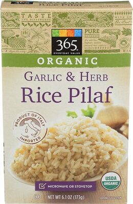 Garlic & Herb Flavour Rice Pilaf, Garlic & Herb