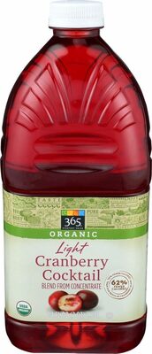 Light Cranberry Juice Cocktail Blend From Concentrate, Light Cranberry