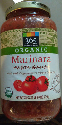 Marinara Organic Pasta Sauce, Marinara
