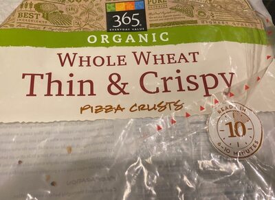 Whole Wheat Organic Thin & Crispy Pizza Crusts, Whole Wheat