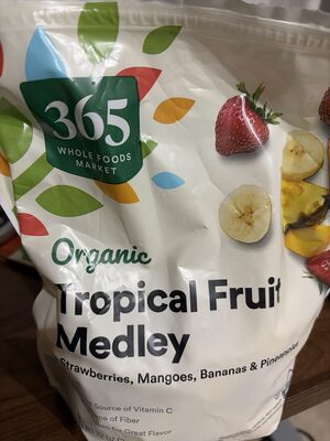 Strawberries, Mangoes, Bananas & Pineapples Organic Tropical Fruit Medley, Strawberries, Mangoes, Bananas & Pineapples