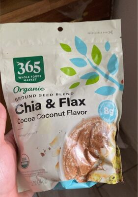 Cocoa Coconut Flavor Chia & Flax Ground Seed Blend, Cocoa Coconut