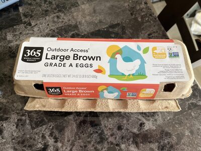 Large Brown Grade A Eggs