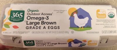 Large Omega-3 Brown Grade A Eggs