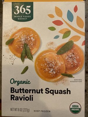 Butternut Squash Organic Ravioli, Butternut Squash