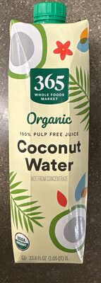 Coconut Water Organic 100% Pulp Free Juice, Coconut Water