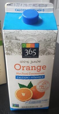100% Orange Calcium + Vitamin D Juice, Orange