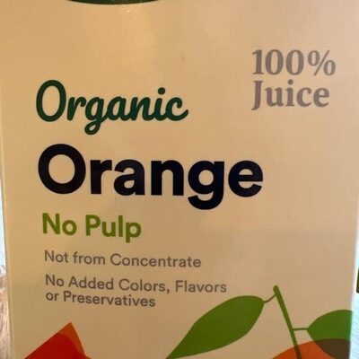 No Pulp Orange 100% Juice, No Pulp Orange