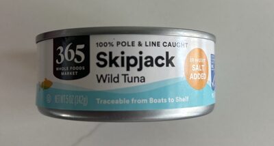 Pole & Line Skipjack Wild Caught Tuna In Water, Pole & Line
