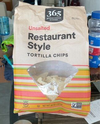 Restaurant Style Organic Unsalted Tortilla Chips, Restaurant Style Organic