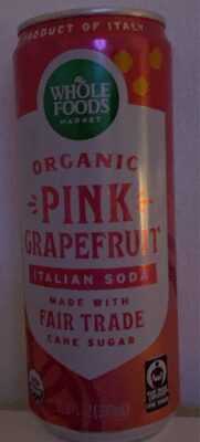 Pink Grapefruit Organic Italian Soda, Pink Grapefruit