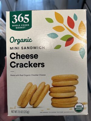 Cheese Crackers Organic Mini Sandwich, Cheese Crackers