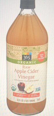Organic Raw Apple Cider Vinegar, Apple